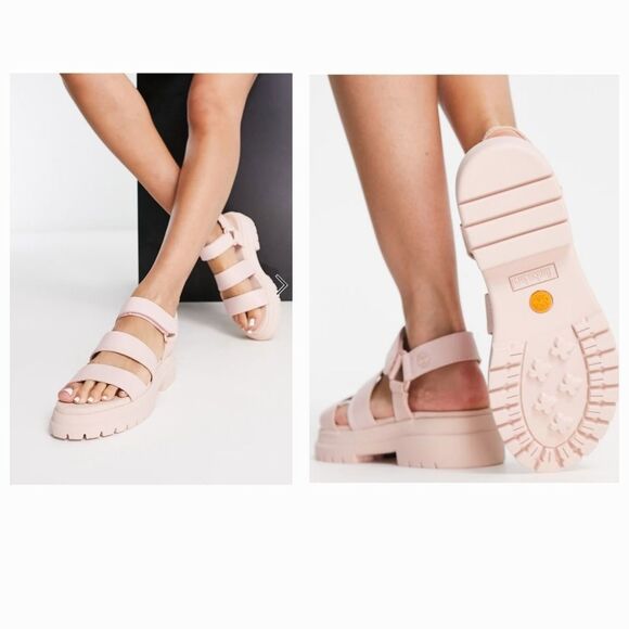 Timberland London Vibe 3 Band sandals In Pink Grain SIZE 9.5 Grandpa Fisherman - Picture 1 of 11